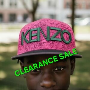 NWOT Kenzo Pink Cap with Green Logo GIFTABLE 🎁💡